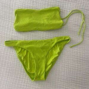 Lime Green Women's Swimwear Set